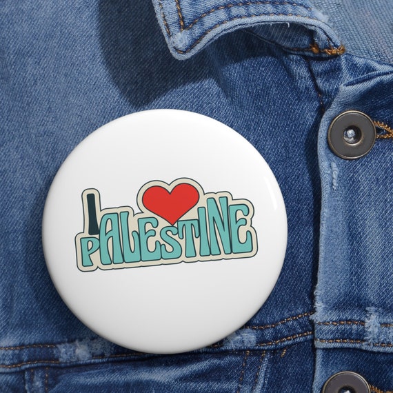 love Palestine Custom Pin Buttons Support Palestine pin