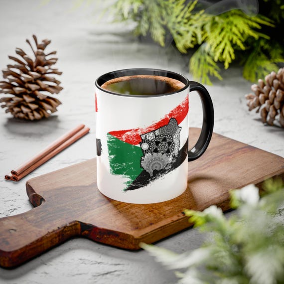 Artistic Mugs, Celebrate Heritage! Unique Gift Idea, Inspirational Coffee Mug, Cultural Expression, Artistic Home Décor Support Sudan.