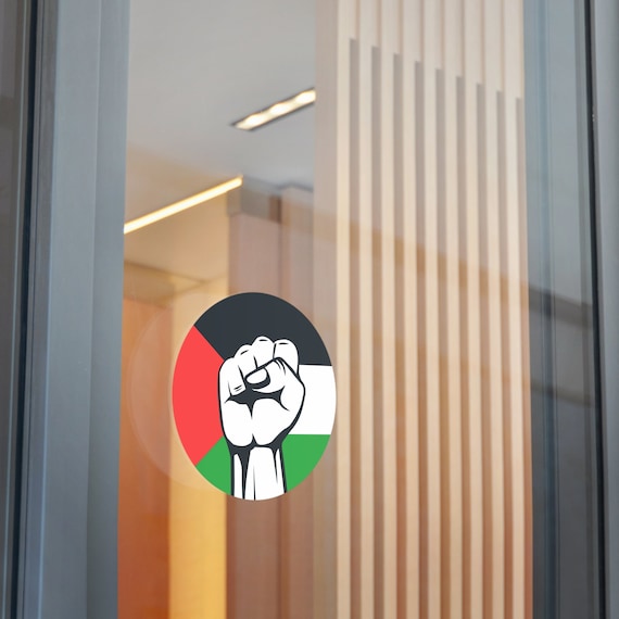 Support Palestine Sticker Vinyl Decals Stickers, free Palestine, Round Vinyl Stickers