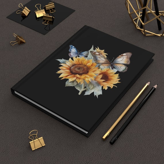 Hardcover Journal Matte Hard Backed Journal , Personalised teacher gift, Christmas gift ideas Colour Contrast Notebook .