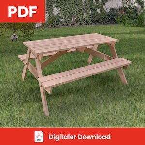 Picknicktisch (Erwachsene) | DIY Bauanleitung / Bauplan
