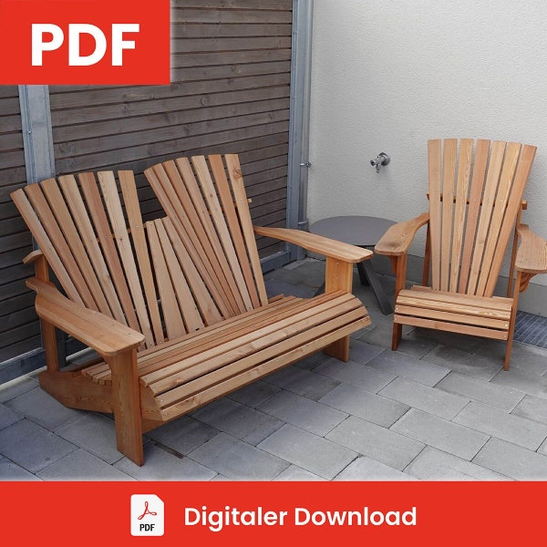 Forfait Adirondack | Instructions de construction bricolage / plan