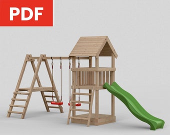 Children's play tower Flex | DIY building instructions / blueprint