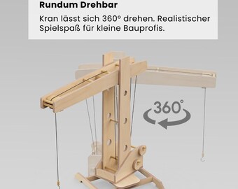 Holzkran | DIY Bauanleitung / Bauplan - Etsy sterreich