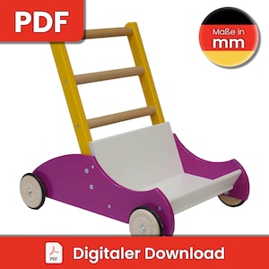 Lauflernwagen Puppenwagen | DIY Bauanleitung / Bauplan