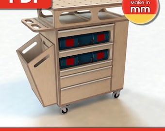 Werkzeugwagen | DIY Bauanleitung / Bauplan