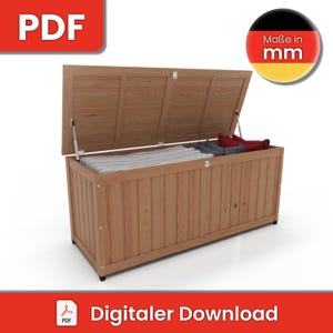 Outdoor Aufbewahrungsbox / Auflagenbox  | DIY Bauanleitung / Bauplan