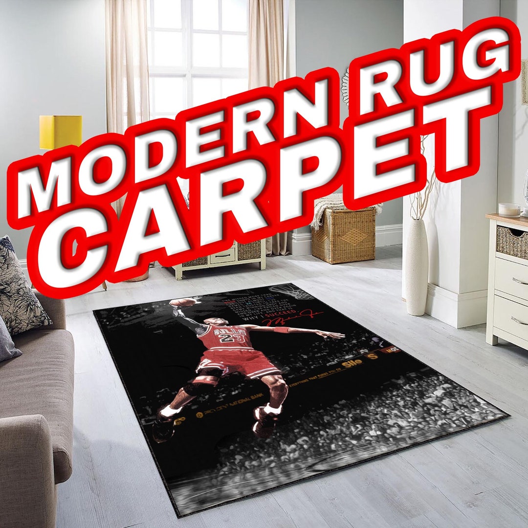 Air Jordon Rug, Home Decor Rug, NBA Rug, Mj Rug, Jordan Rug, Bedroom