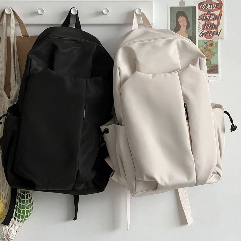 Simple Solid Color Backpack for Computers Canvas School - Etsy