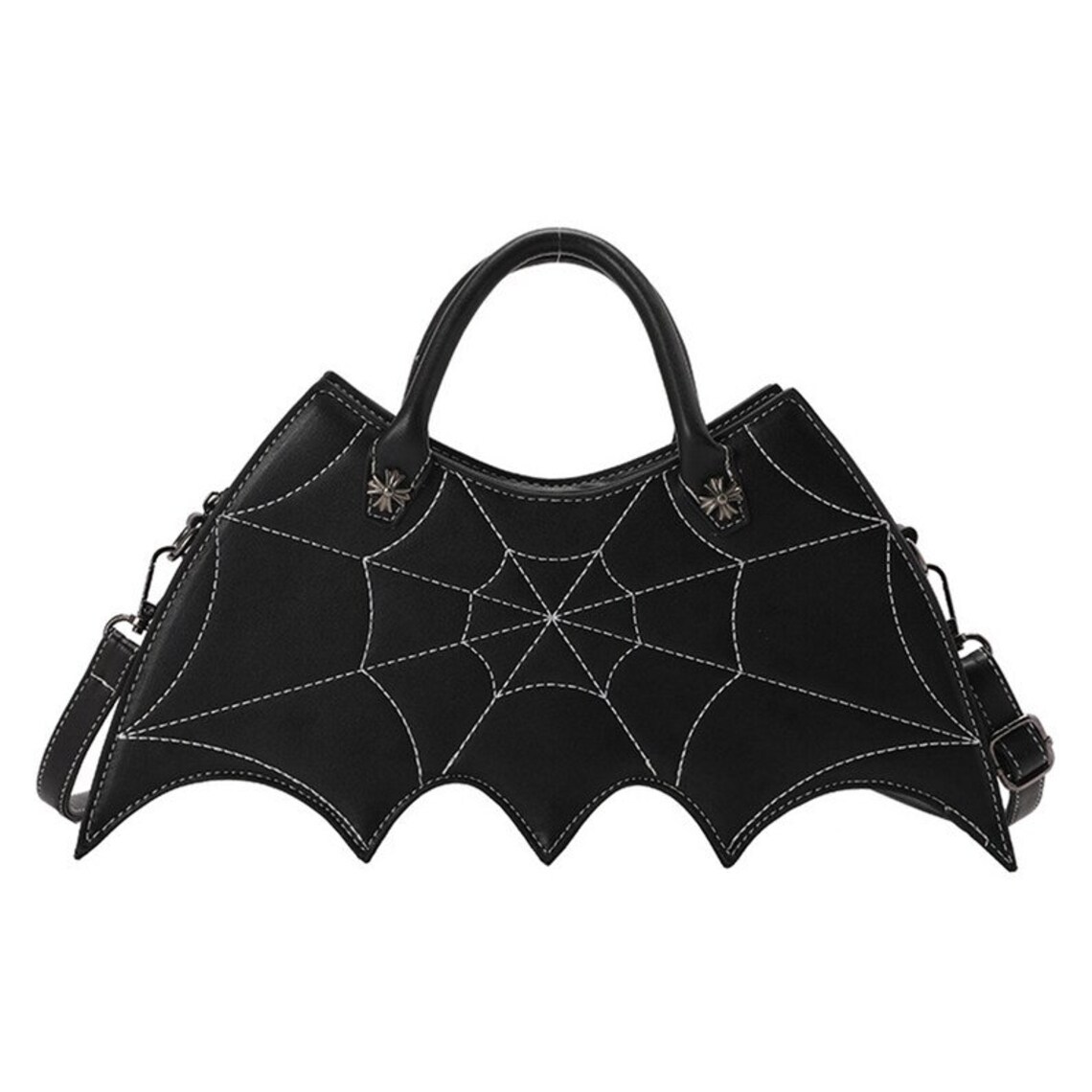 Bat Shape Bag Goth Bag Leather Shoulder Bag Crossbody Bag Etsy