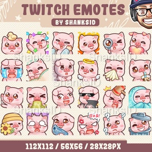 24x Twitch-emotes / varken