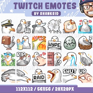 24 emote Twitch/Gabbiano