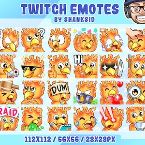 24x Twitch Emotes / Phoenix