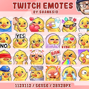 24x Emote Twitch / Anatra
