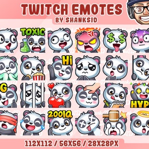 24x Twitch Emotes / Panda