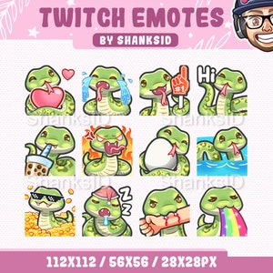 12 emote Twitch/serpente