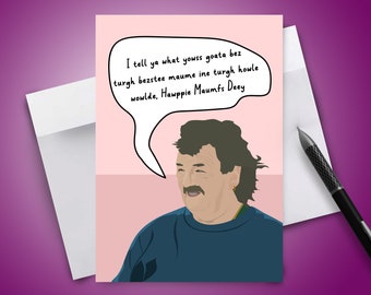 Gerald Clarkson's Farm confusing speech, nonsense Mother's Day Card | Card for Mom, Mum, Step Mum, Step Mom, Mam