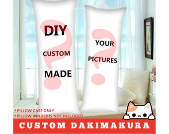 Custom Made Dakimakura, 2way Tricot, Body Pillow Anime Pillow Case, Double-sided printing, Pillowcase only