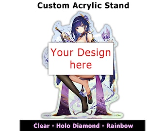 Soporte de anime acrílico personalizado - Figura Standee Rainbow Holographic Gaming Gift - OFERTA COMPRAR 2 + 1 GRATIS