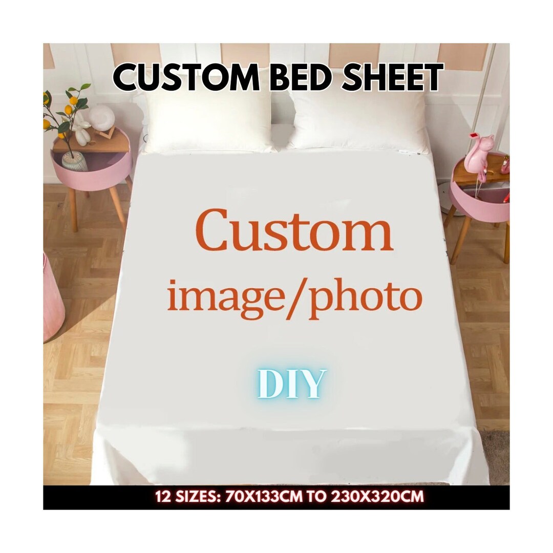 Custom Made Bed Sheet 12 Sizes Anime Manga Custom Bed Etsy