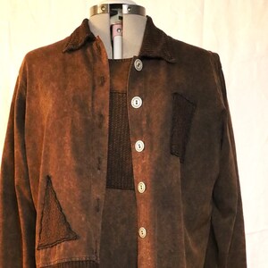 Vintage FOCUS Women&#39;s Jersey Type Bomber Style SZ Med Dress With Matching Jacket