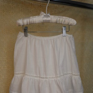 Vintage White Cotton Petticoat Skirt