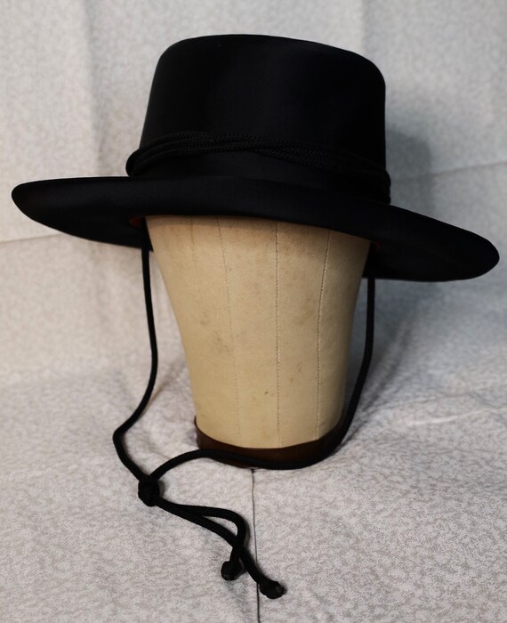 Black Silk Brimmed Marshall And Fields Hat With Br