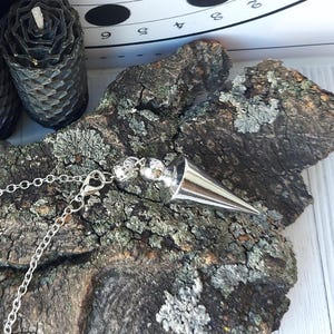 Metal cone spiritual Pendulum for dowsing divination