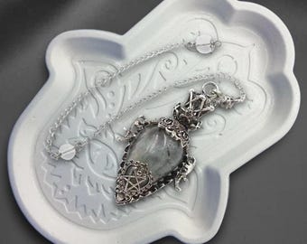 Natürliche Labradorit Gothic spirituelle Pendel für Wahrsagen und Wünschelrute
