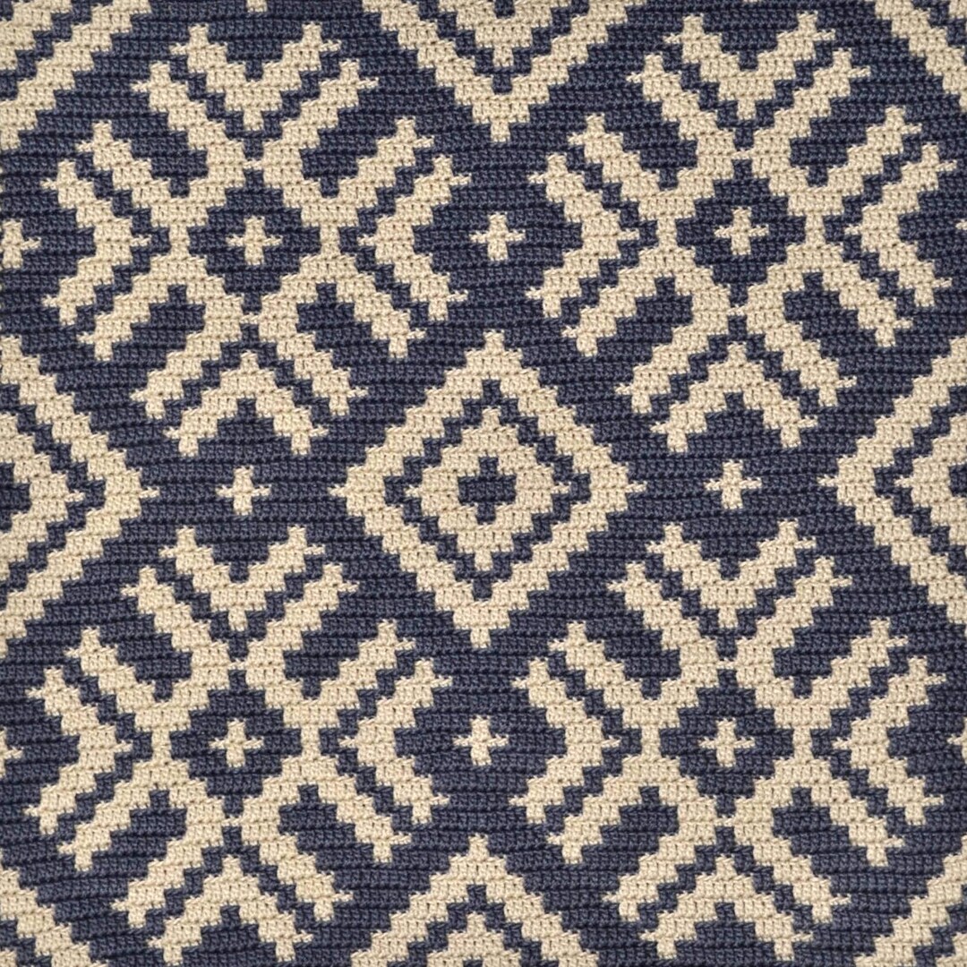 Crochet Pattern Ethnic, Mosaic Overlay, Placemat Table Runner Wall Art ...