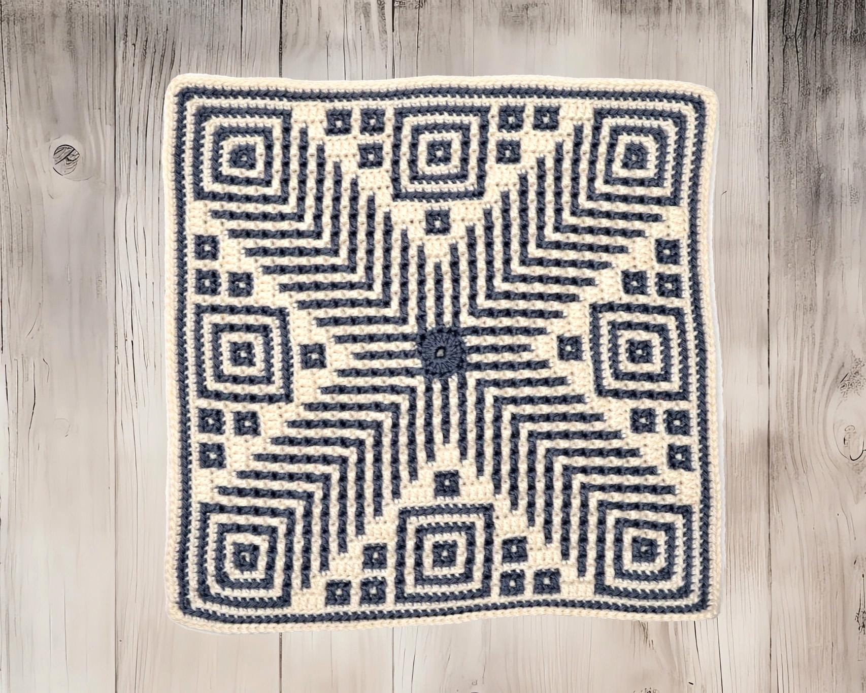 40 Mosaic Crochet Patterns: Boost Your Skills with Vibrant Designs 36 Pattern Mosaic Square Growth