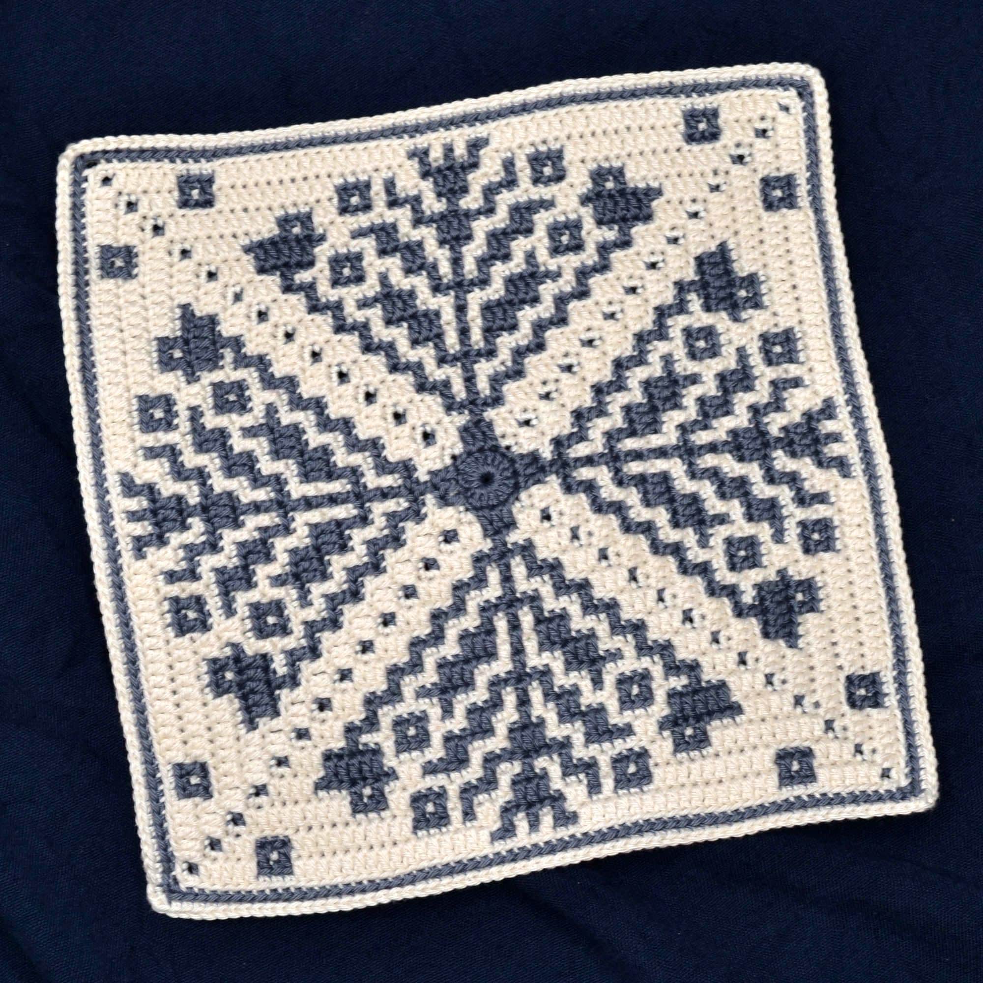 Tree of Life Mosaic Square Pattern