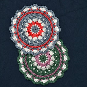 WZÓR - Podkładka Mandala - BLOOM - Łatwy z diagramem i schematem kolorów