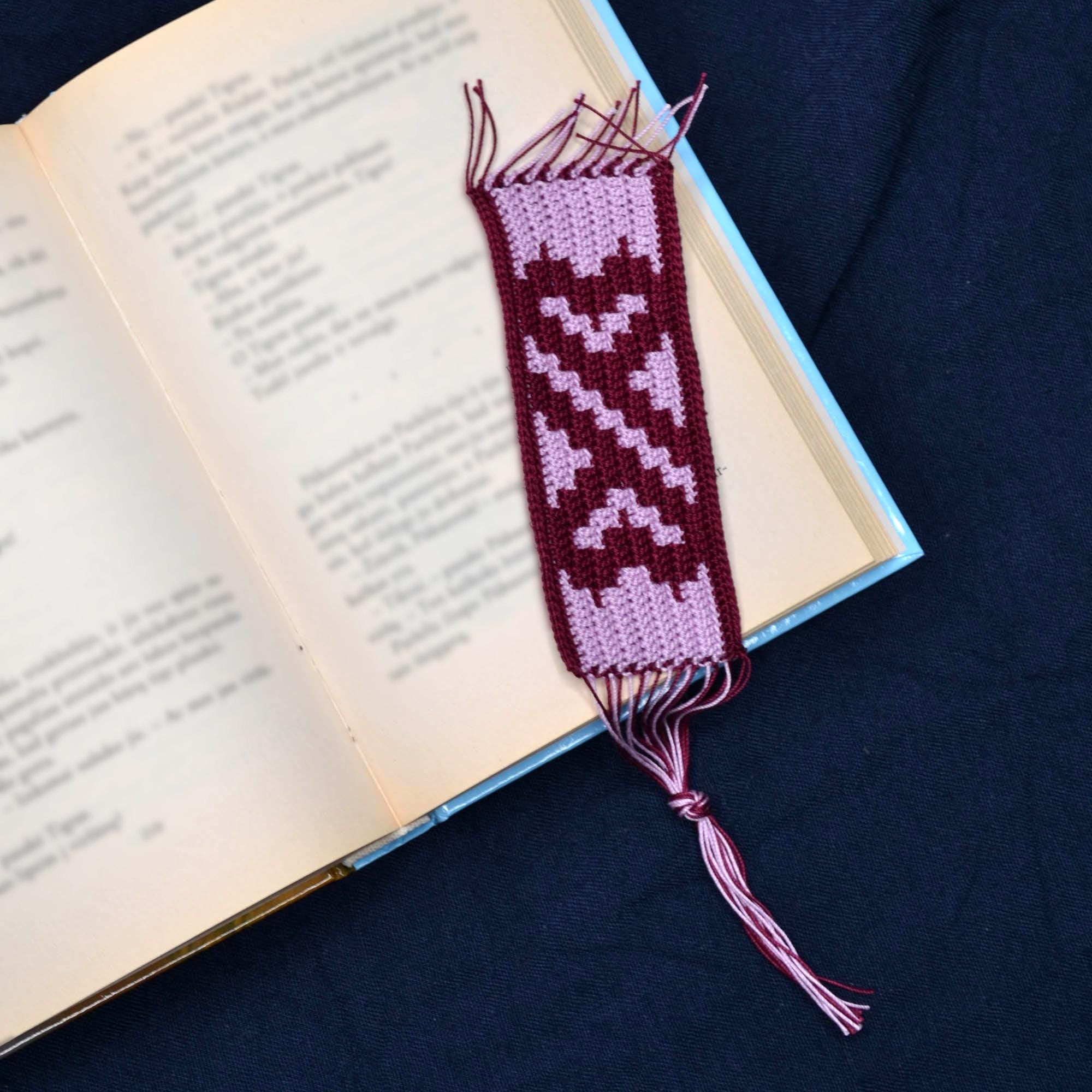 Mosaic Crochet Bookmark Pattern