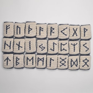 Crochet Runes Runes Crochet Pattern, Mosaic Overlay Runic Alphabet, Viking Runes Set ...