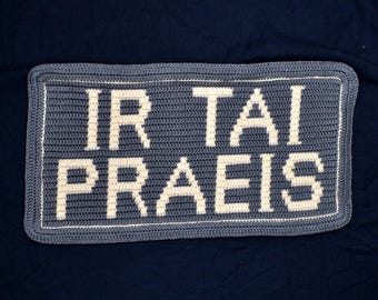 Custom Crochet Text Pattern, Mosaic Overlay Blanket Block (PDF Pattern)