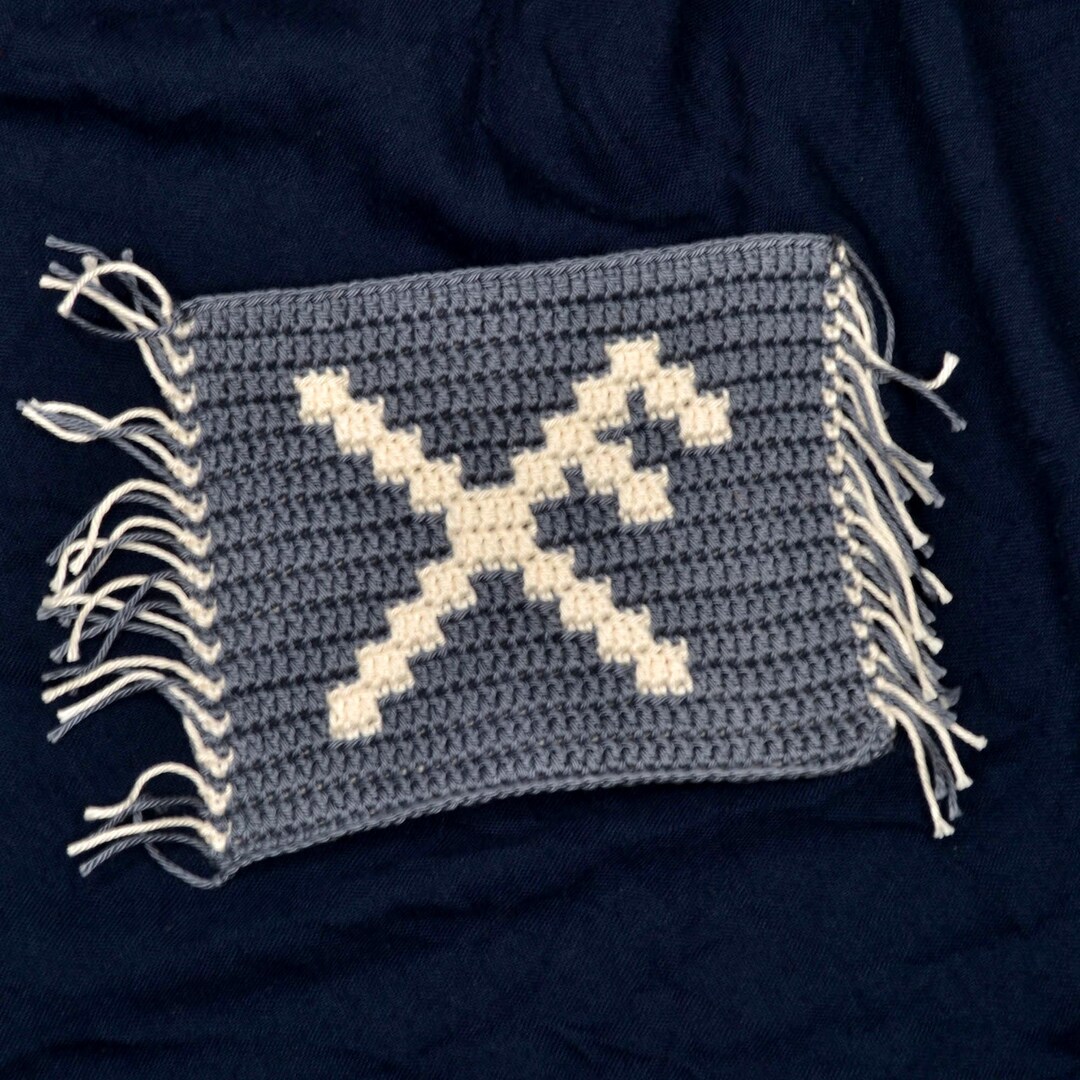 Crochet Runes Bind Rune Good Luck Crochet Pattern Mosaic Overlay, Elder Futhark ...