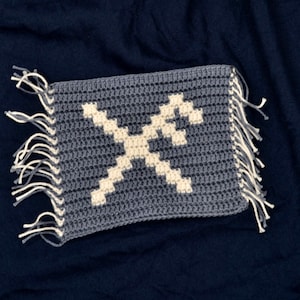 Bindung Rune viel Glück Häkelanleitung Mosaik-Overlay, Futhark Holunder, Ancestral Magick Norse, Magic Crochet