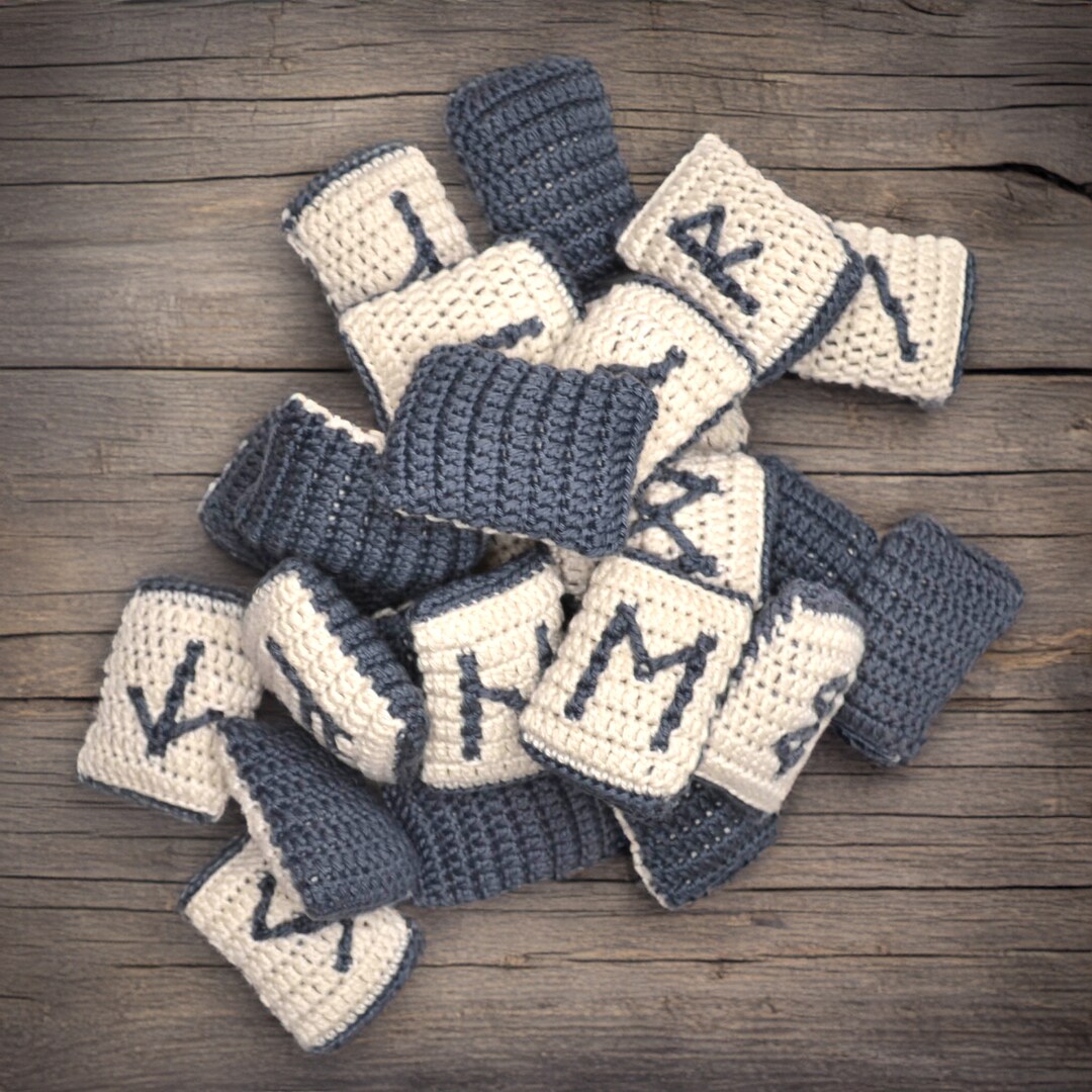 Runes Crochet Pattern, Mosaic Overlay Runic Alphabet, Viking Runes Set ...