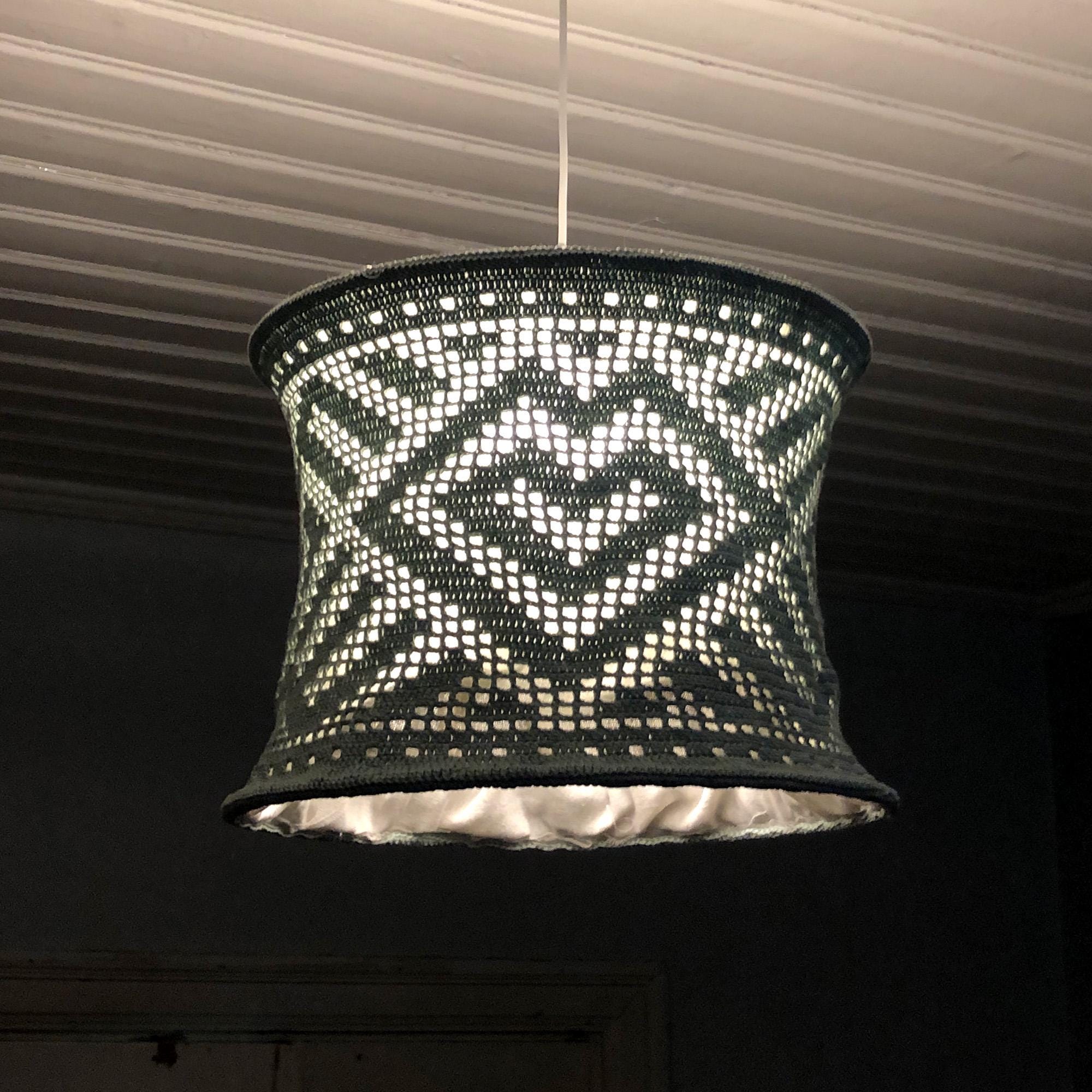 Crochet Lampshade Cover Pattern