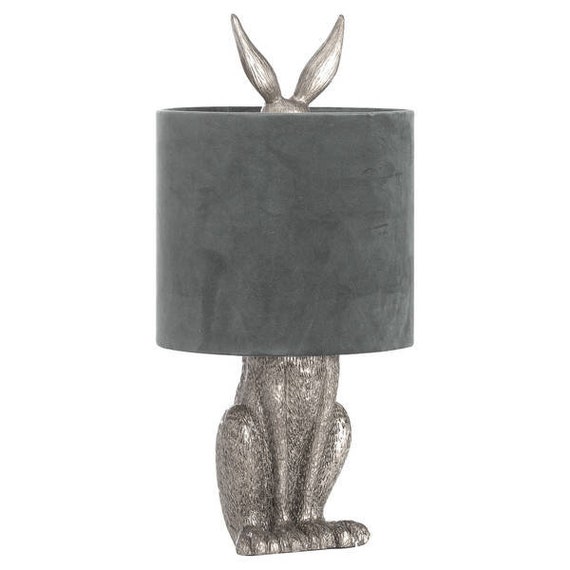 Silver hare on sale table lamp