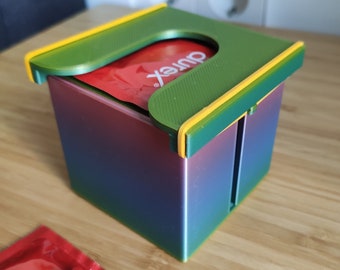 3D printed condom dispenser "Ejector3000" Rainbow edition