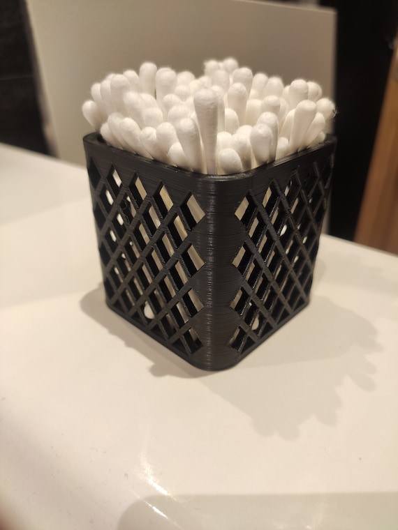 Porta cotton fioc stampato in 3D -  Italia