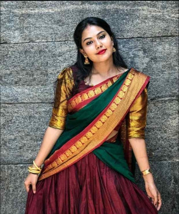 half saree dhavani