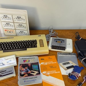 Vintage Commodore VIC-20 Computer Bundle Made in Canada Tested Powers On Datasette Games Cassettes Manuals – Free Shipping USA