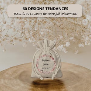 Personalisiertes Ballotin-Säckchen / Für Zuckermandeln / Gastgeschenke für Hochzeit, Taufe, Kommunion, Junggesellinnenabschied, Junggesellenabschied, Geburtstag, Babyparty