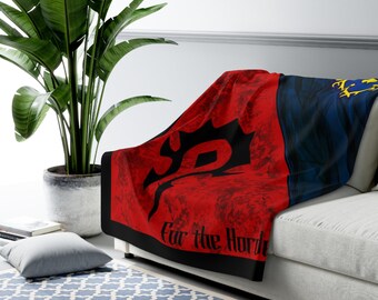 Couverture en polaire sherpa Horde et Alliance, World of Warcraft, jeu vidéo, plusieurs tailles