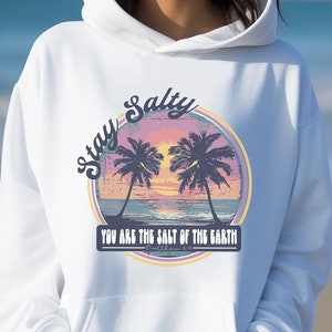 Stay Salty You are the Salt of the Earth, POD sublimation T-shirt design / digital file Christian Faith Religious Shirt, Religious Gift