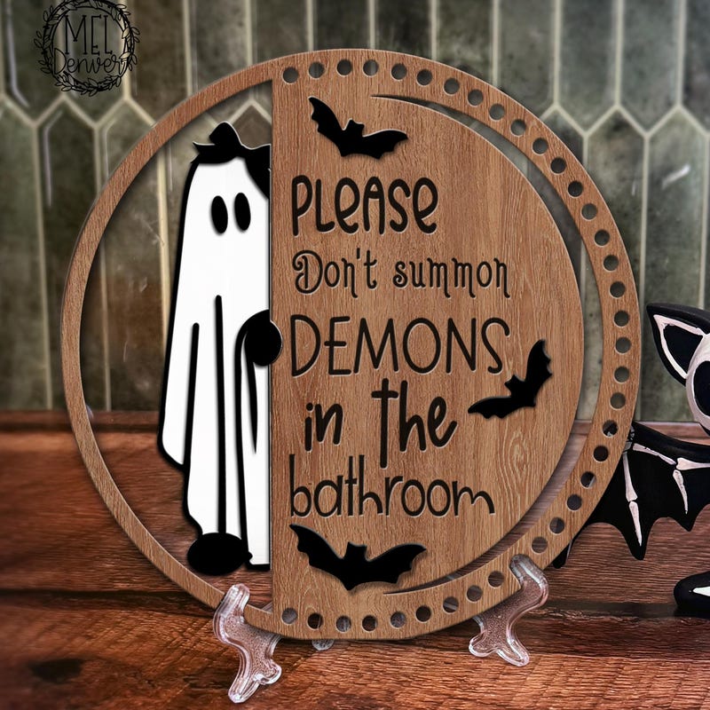 Halloween Bathroom Sign - Etsy