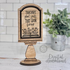 Projekt znaku z podziękowaniami dla nauczyciela: dekoracja klasy (wersja cyfrowa do pobrania), wymienna wkładka, ramki sprzedawane oddzielnie